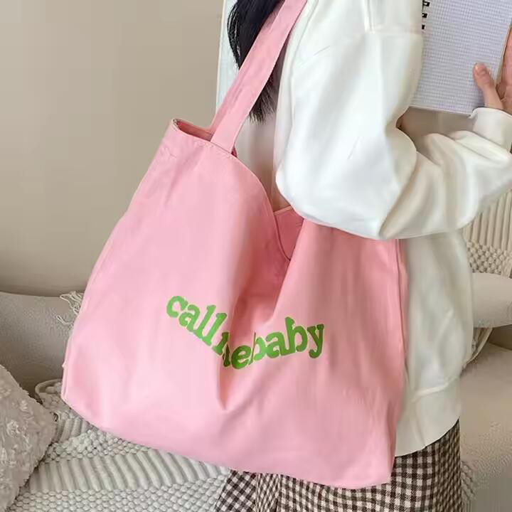 Custom Logo Popular Fashion Heavy Duty Large Personalized Eco Wholesale Shopping Cotton Canvas Tote Bag With Pocket