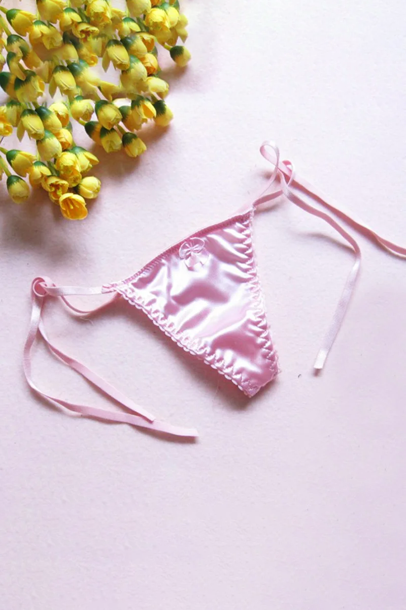 Silk Thong G-String Lace Sexy Underwear Women Sexy Panties Female Low Waist String Lace Lingerie Intimates Thongs T-Back