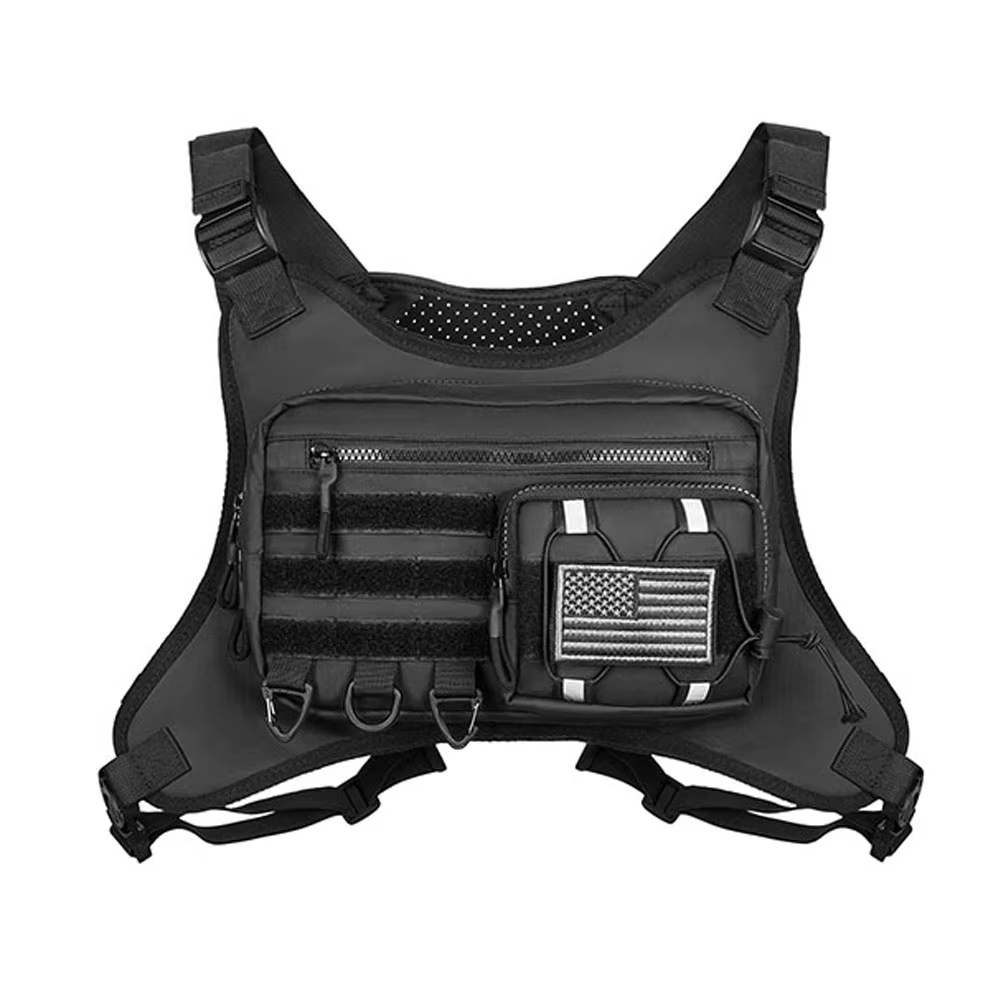 Custom Logo Outdoor Sport Chest Pack Rig Tactical Vest Waterproof Edc Chest Bag With Zipper Closure For Men And Women