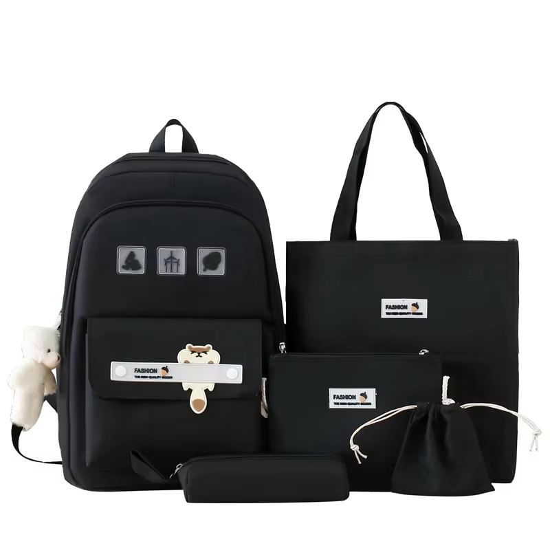 New Style Shoulder Bag Pencil Bag Backpack Junior High School Students School Bag Cute Backpack