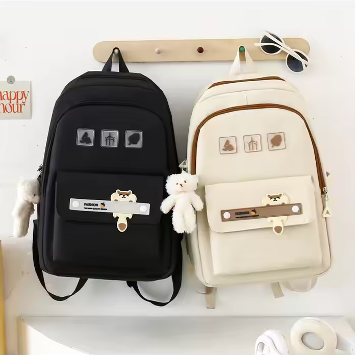 New Style Shoulder Bag Pencil Bag Backpack Junior High School Students School Bag Cute Backpack