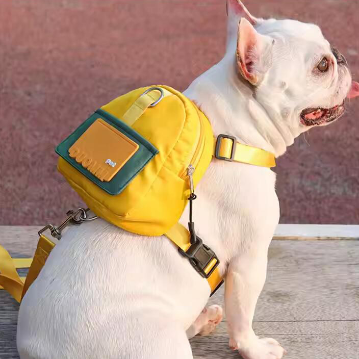 Lovely Outdoor Snacks Portable Small Pet Dog Bag Oxford Dog Backpack