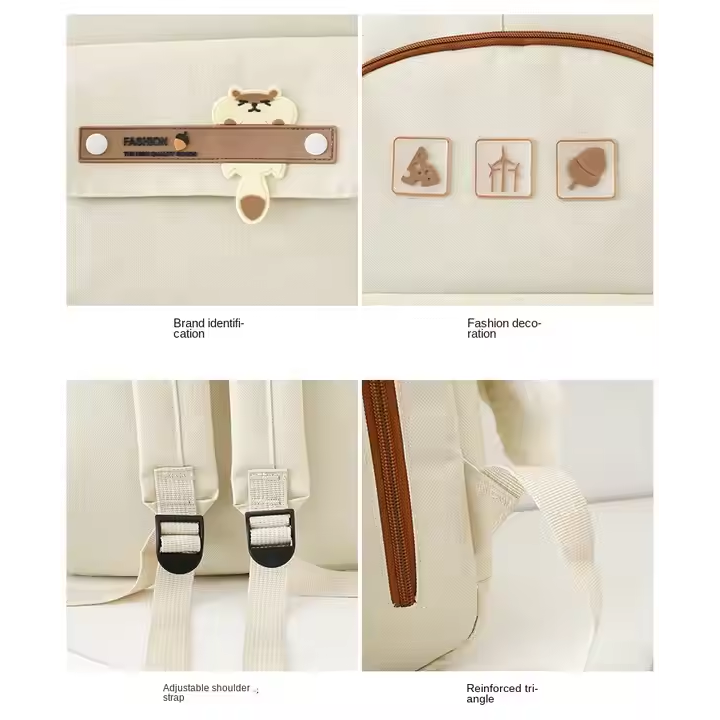 New Style Shoulder Bag Pencil Bag Backpack Junior High School Students School Bag Cute Backpack