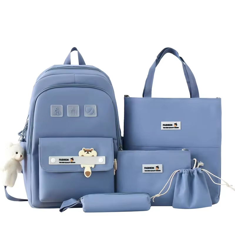 New Style Shoulder Bag Pencil Bag Backpack Junior High School Students School Bag Cute Backpack