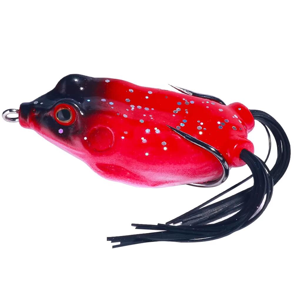 Wholesale 6.3cm 12.4g Artificial Soft Baits Topwater Frog Fishing Lures with Skirts