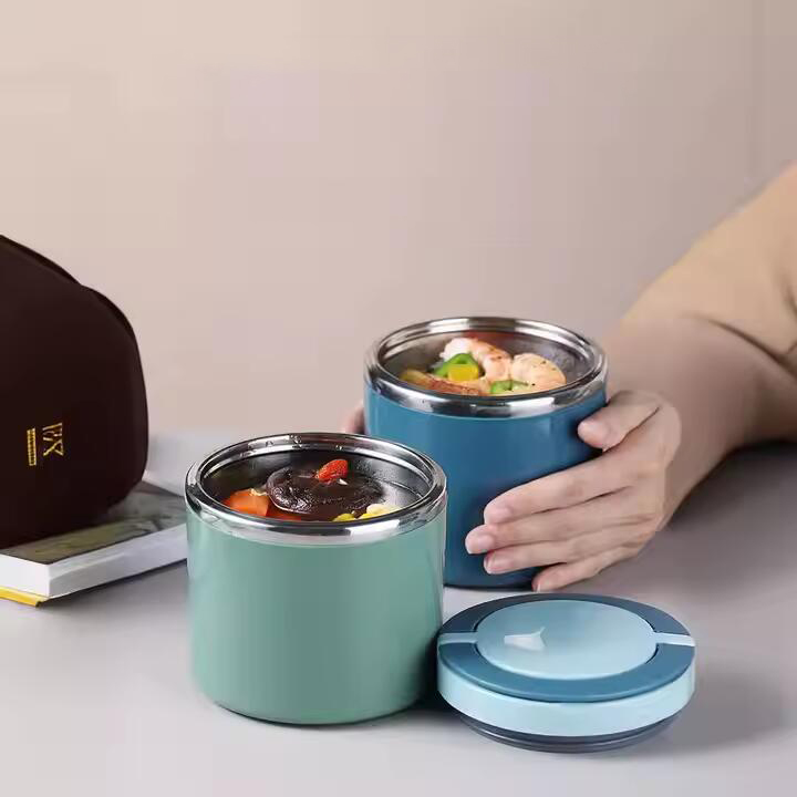 Stainless Steel Vacuum Insulated Thermal Thermo Hot Food Flask Warmer Lunch Box Container Soup Bowl Jar For School Kid Or Adults