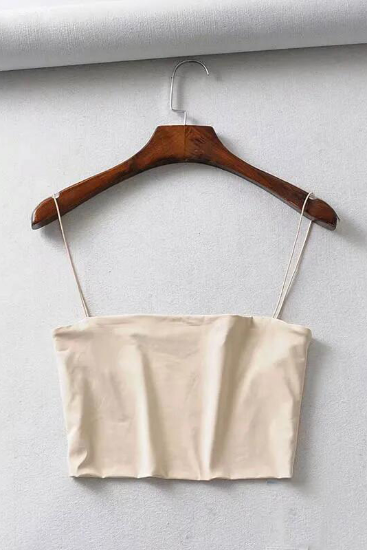 Women's Crop Top Sexy Elastic Cotton Camis sleeveless Short Tank Top Bar