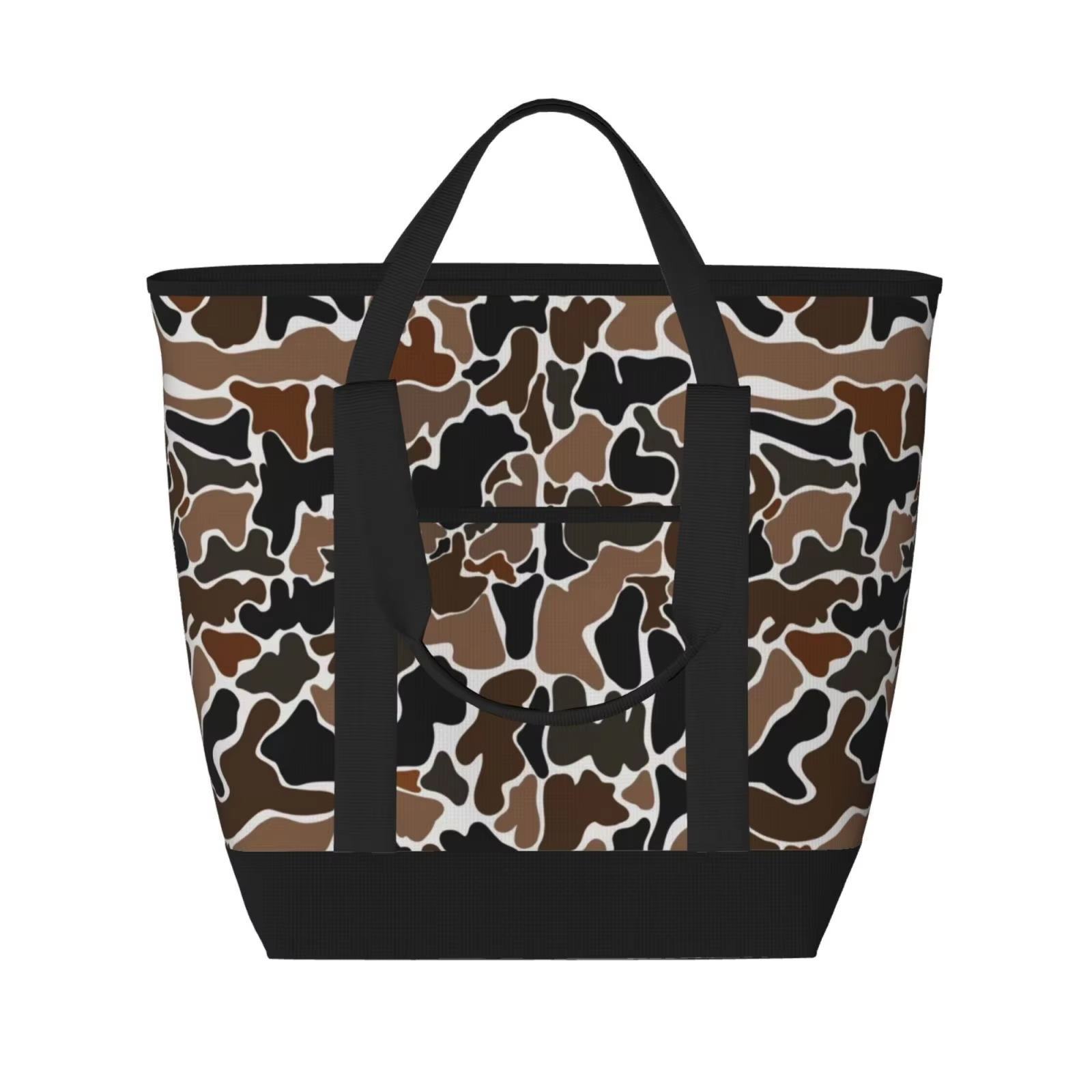 Designer Large Camping Picnic Cow Print Food Travel Shoulder Bag Portable Handbag Lunch Insulated Cooler Tote