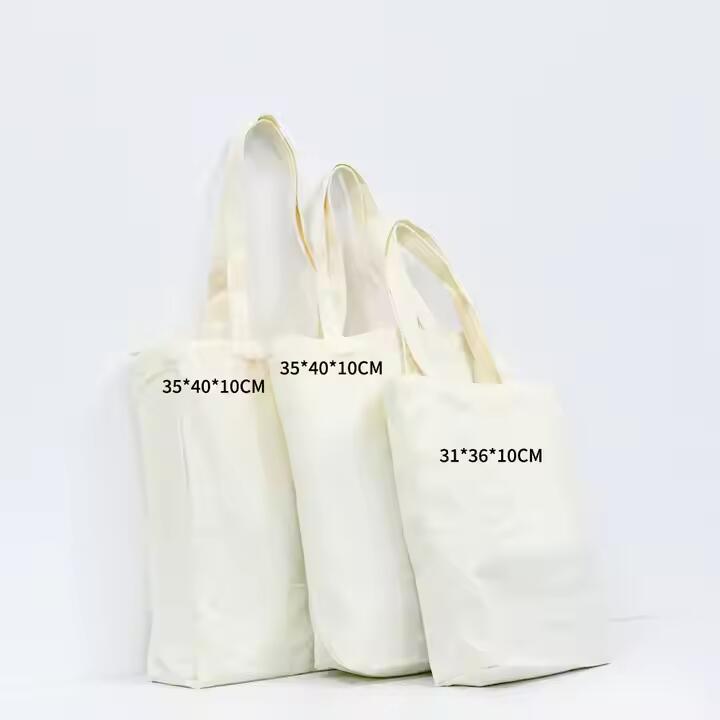 Customizable Size Solid Color Canvas Tote Bag Custom Canvas Tote Bag,Canvas Shoulder Bag,Plain Custom Canvas Bag