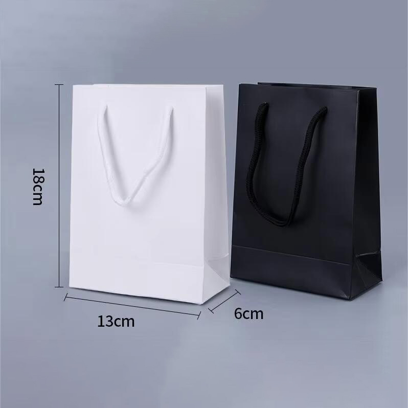 Wholesale Ribbon Handle Packaging Bag Retail Jewelry Luxury Wedding Boutique Small Gift Paper Bag for Small Business with Logo