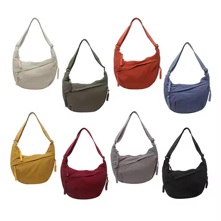 Fashionable Large Capacity Nylon Cloth Women's Crossbody Bag Many Colors Waterproof For Outdoor Travel And Work Lady Style
