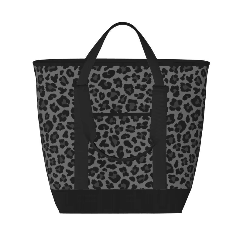 Designer Large Camping Picnic Cow Print Food Travel Shoulder Bag Portable Handbag Lunch Insulated Cooler Tote