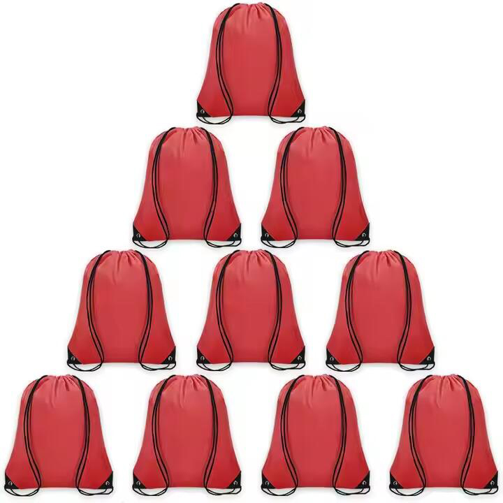 Wholesale Customized Eco-Friendly Polyester Nylon Drawstring Backpack Printed Sport Style Promotional Gift Bag Price