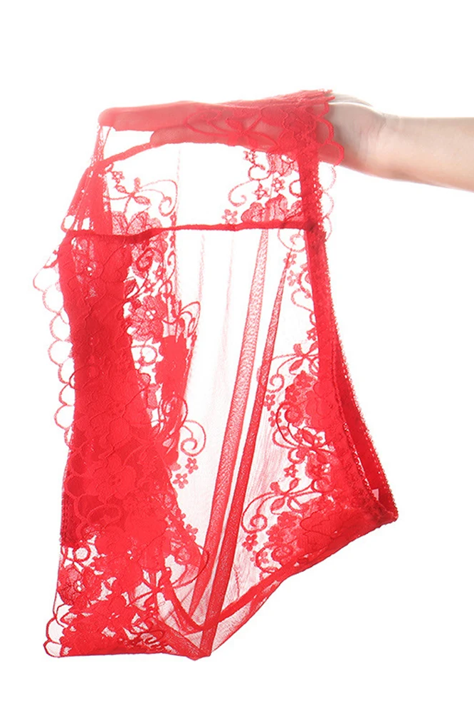 High Waist Panties Women Underwear Sexy Lace Transparent Briefs Big Pantie Female Underpants Lingerie ﻿