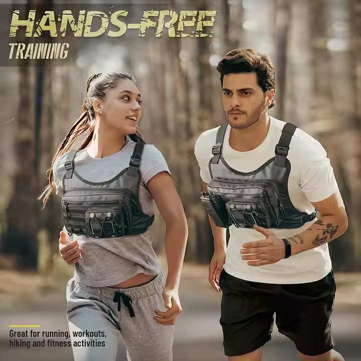 Custom Logo Outdoor Sport Chest Pack Rig Tactical Vest Waterproof Edc Chest Bag With Zipper Closure For Men And Women