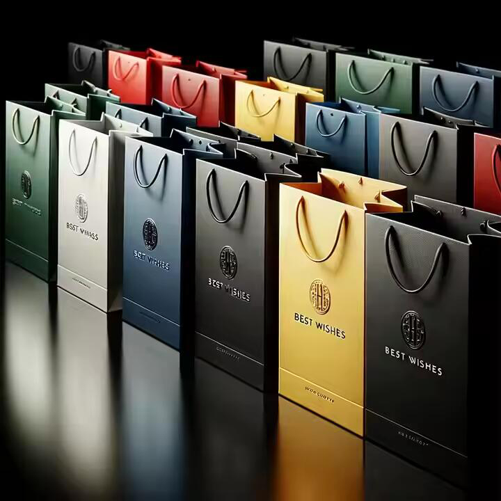 Wholesale Custom Printed Logo Luxury White Paper Bag Retail Boutique Shopping Gift Paper Bags With Your Own Logo