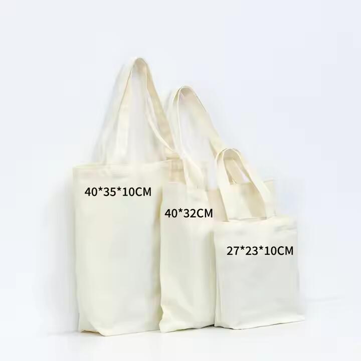 Customizable Size Solid Color Canvas Tote Bag Custom Canvas Tote Bag,Canvas Shoulder Bag,Plain Custom Canvas Bag