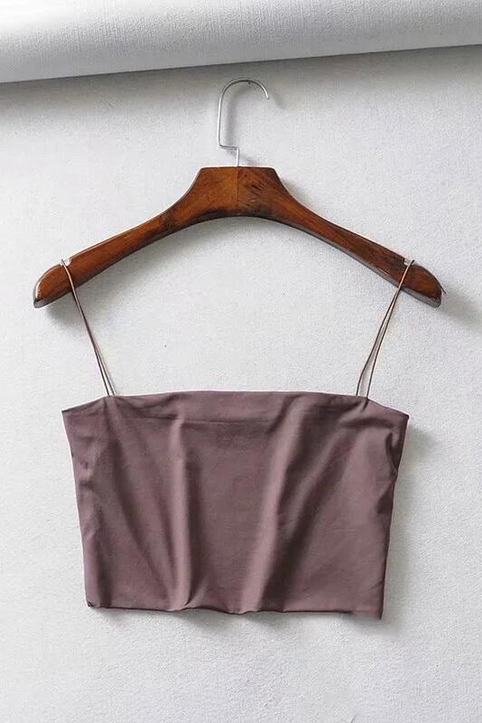 Women's Crop Top Sexy Elastic Cotton Camis sleeveless Short Tank Top Bar