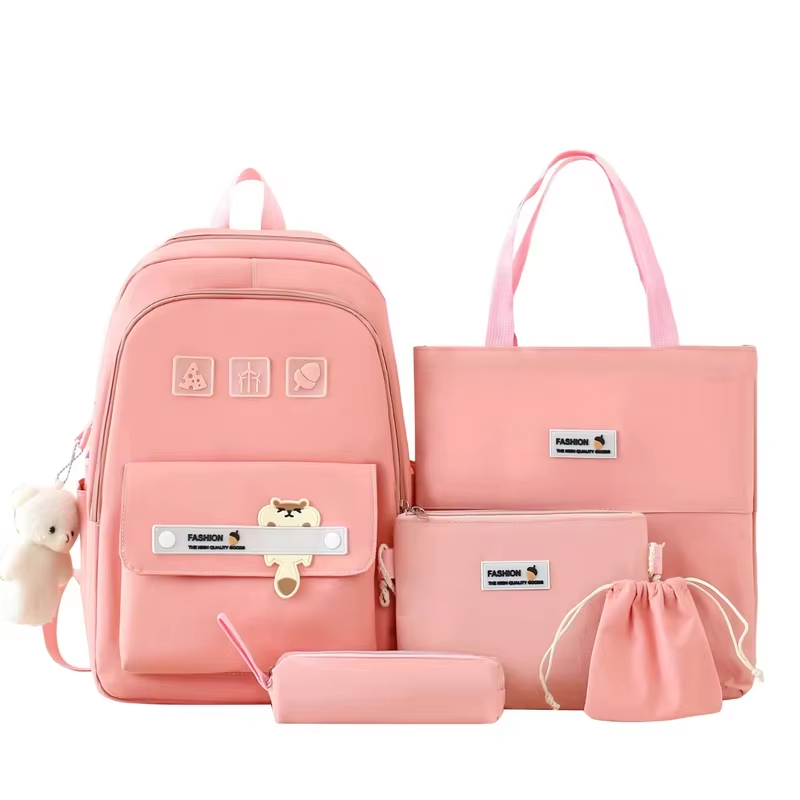 New Style Shoulder Bag Pencil Bag Backpack Junior High School Students School Bag Cute Backpack