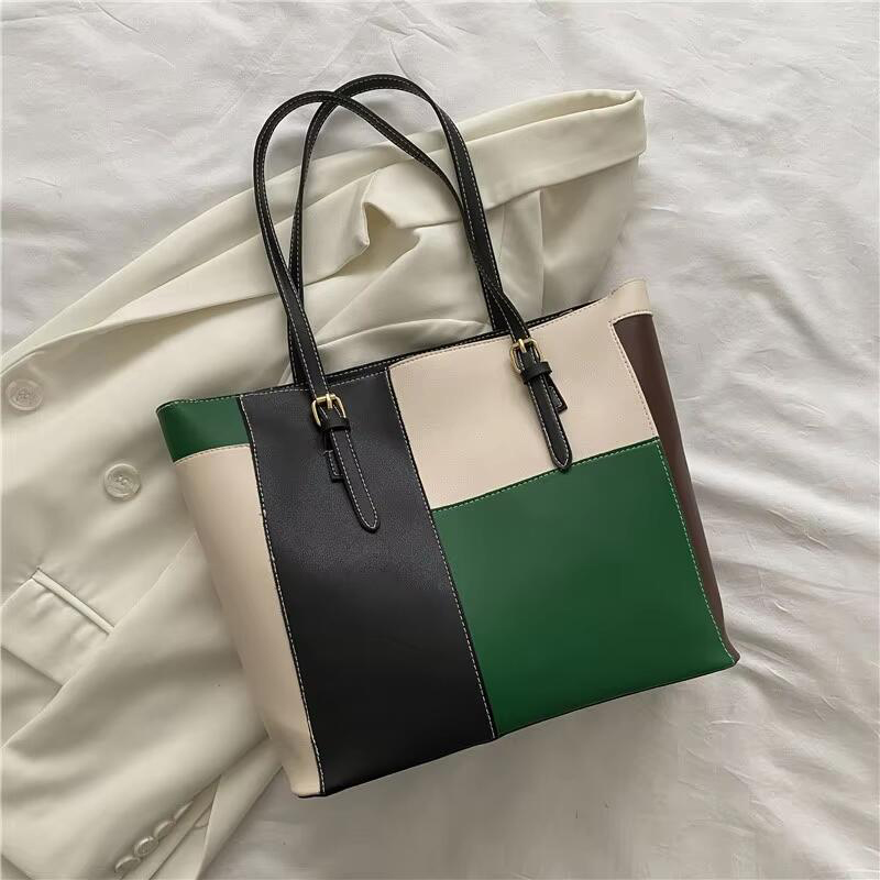 Large Capacity Female Shoulder Underarm Bag Fashion Texture Big Size Pu Leather Handbag Tote Bags For Women