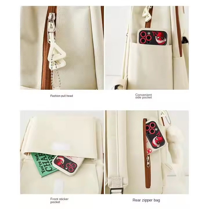 New Style Shoulder Bag Pencil Bag Backpack Junior High School Students School Bag Cute Backpack