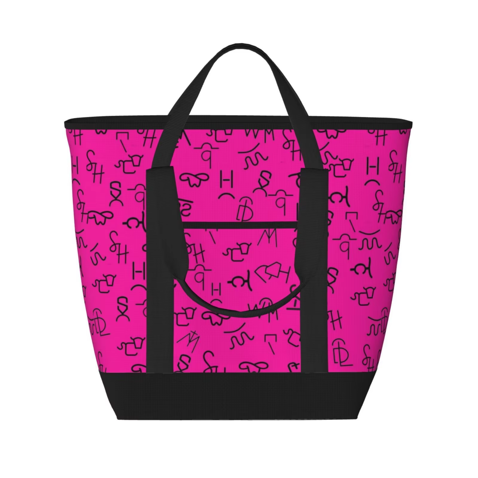 Designer Large Camping Picnic Cow Print Food Travel Shoulder Bag Portable Handbag Lunch Insulated Cooler Tote