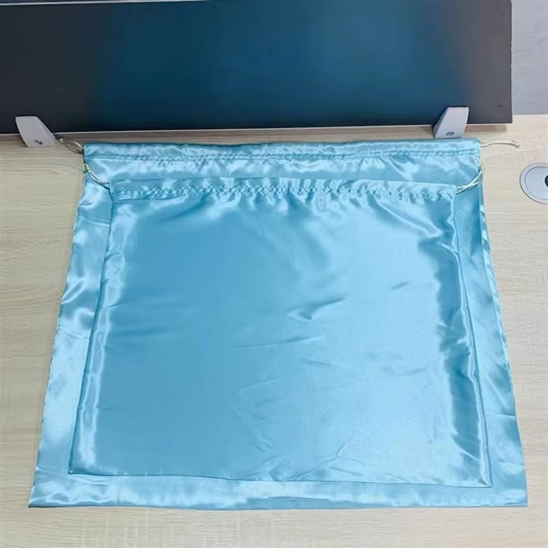Custom Logo Satin Silk Silk Dust Bag For Handbags Travel Silk Storage Bag Drawstring Multi-Dimension