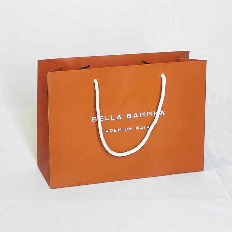 Custom Logo Large Black Matte Laminated Paper Shopping Bag Tote Product Gift Bags for Clothing Store with Your Own Logo