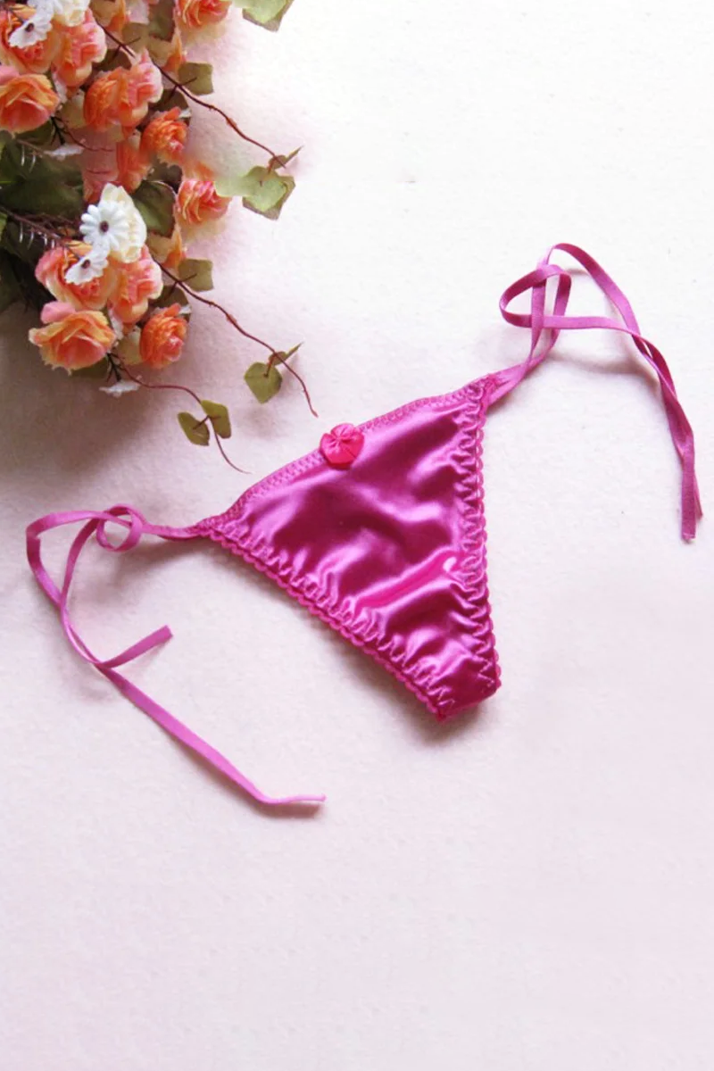 Silk Thong G-String Lace Sexy Underwear Women Sexy Panties Female Low Waist String Lace Lingerie Intimates Thongs T-Back