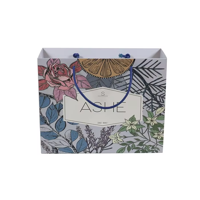 Luxury Ribbon Handle Boutique Shopping Packaging Customized Printed Euro Paper Gift Bags With Logo