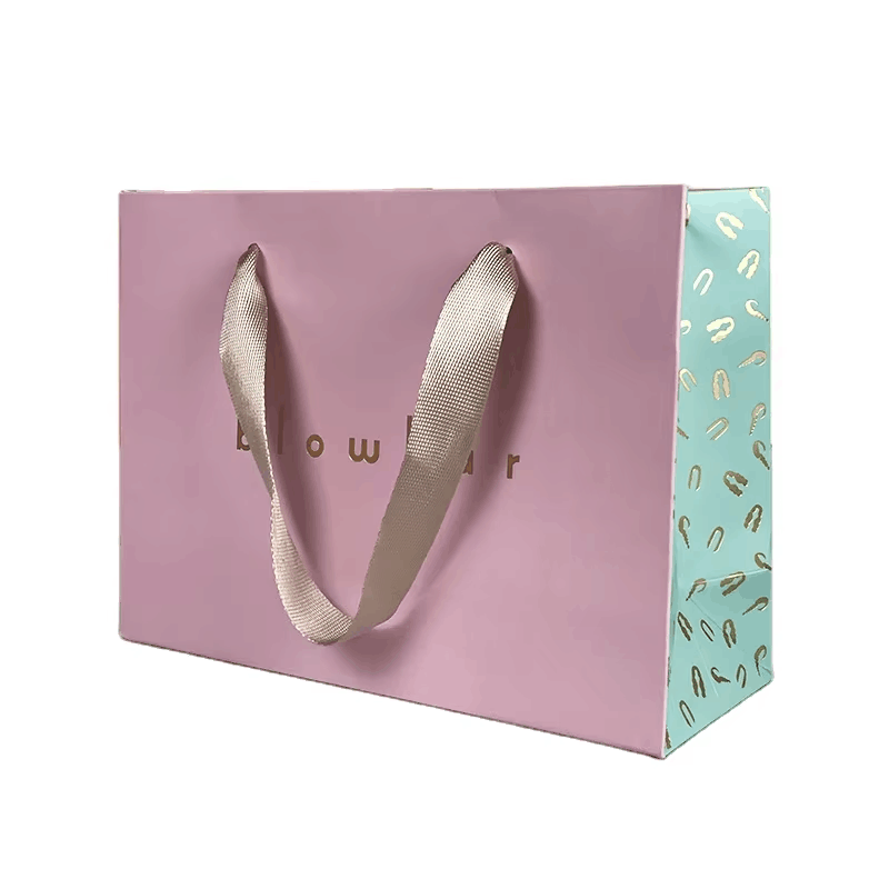 Wholesale Custom Printed Logo Luxury White Paper Bag Retail Boutique Shopping Gift Paper Bags With Your Own Logo