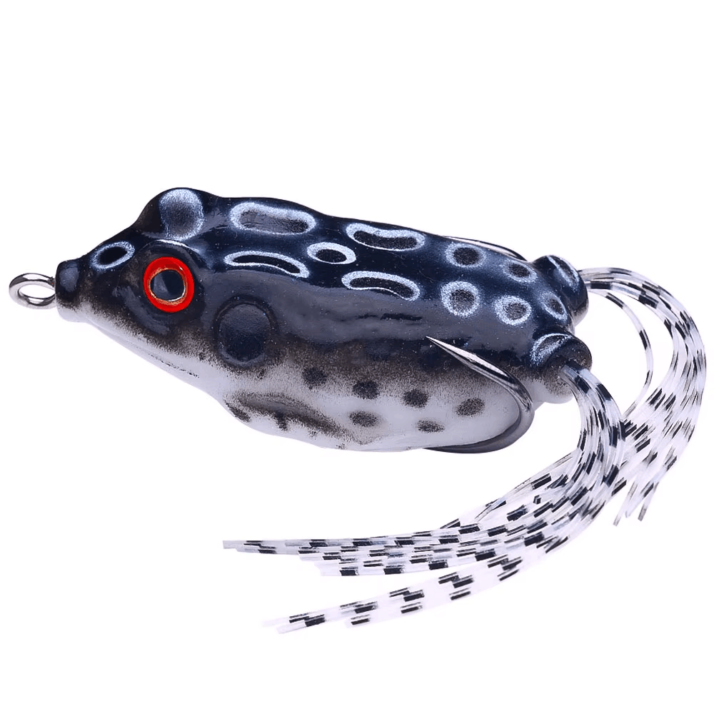 Wholesale 6.3cm 12.4g Artificial Soft Baits Topwater Frog Fishing Lures with Skirts