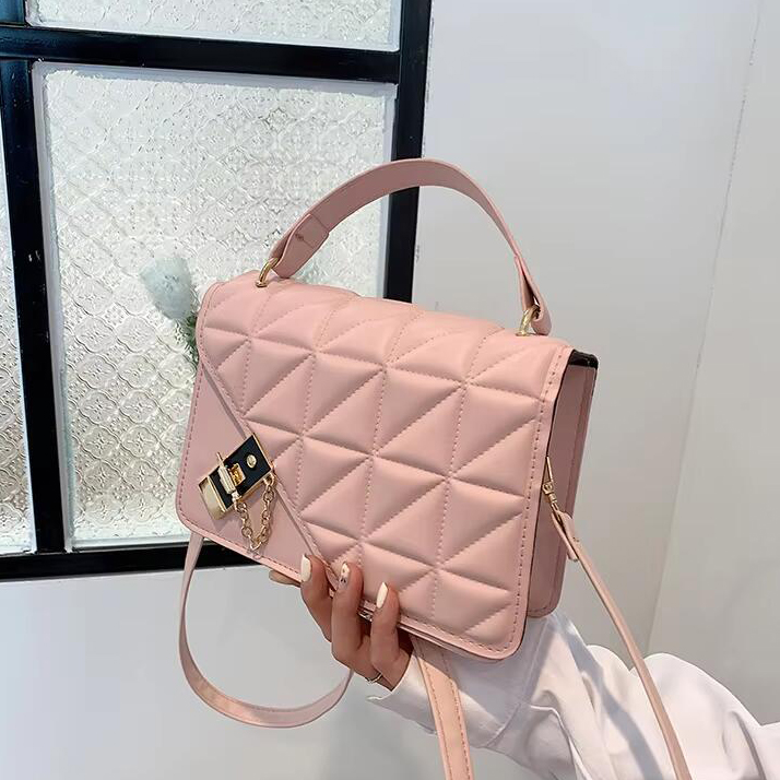 Fashion Simple Style Handbags Women Supplier Design Solid Color Square Female Shoulder Small Ladies Crossbody Bag
