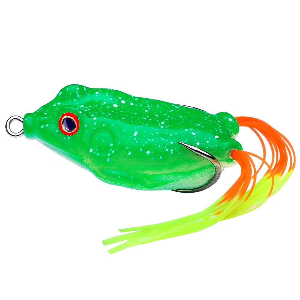 Wholesale 6.3cm 12.4g Artificial Soft Baits Topwater Frog Fishing Lures with Skirts