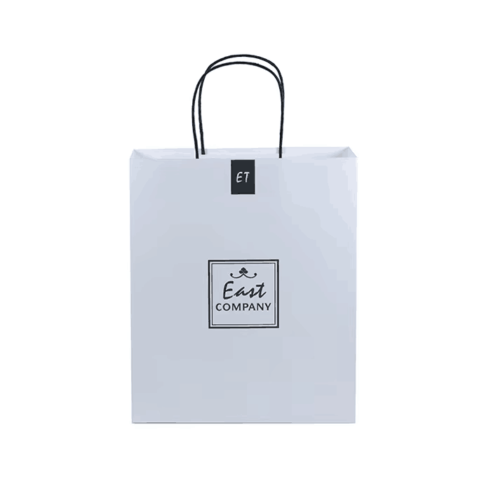 Luxury Ribbon Handle Boutique Shopping Packaging Customized Printed Euro Paper Gift Bags With Logo