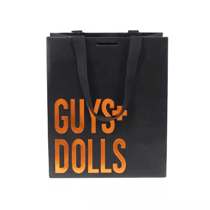 Luxury Ribbon Handle Boutique Shopping Packaging Customized Printed Euro Paper Gift Bags With Logo