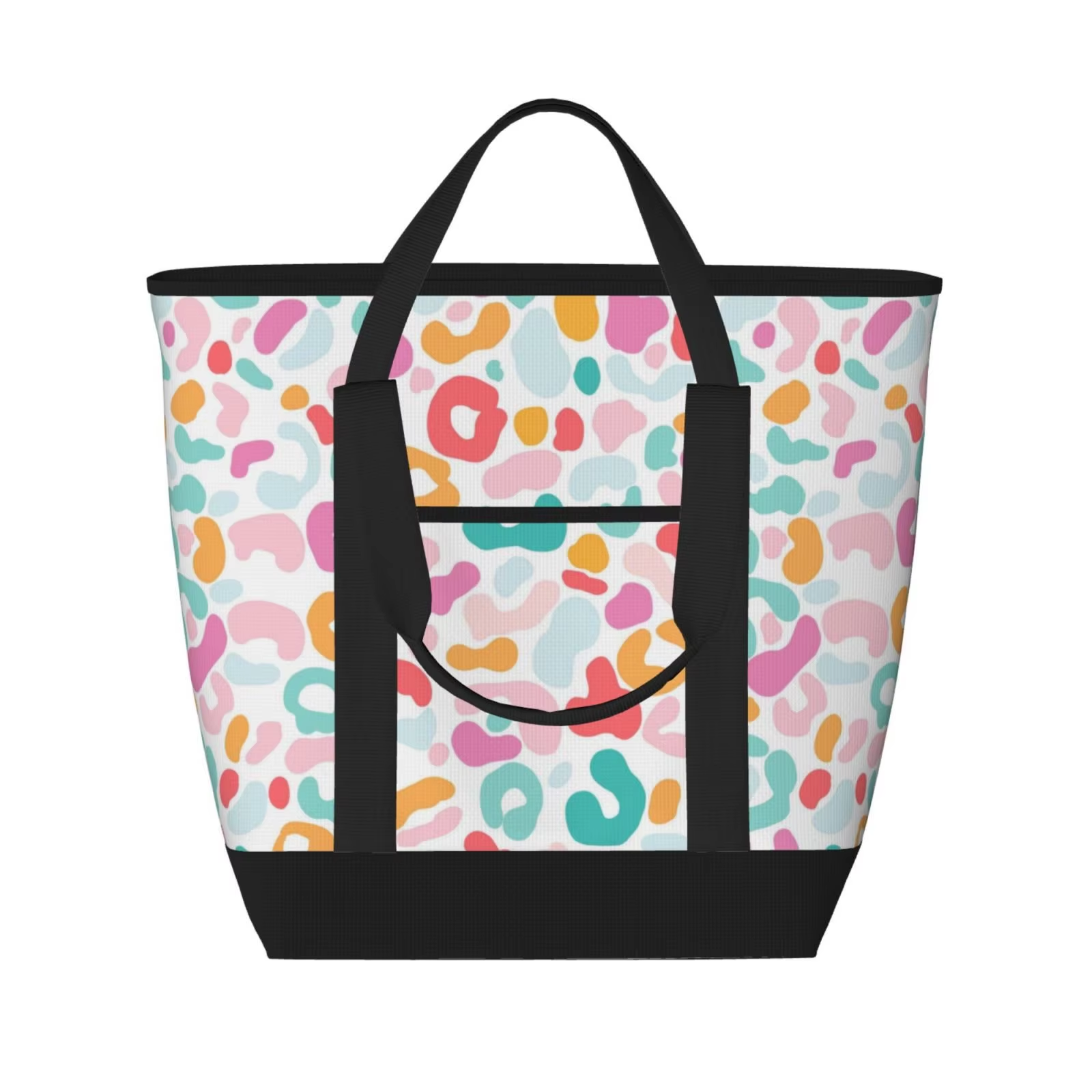 Designer Large Camping Picnic Cow Print Food Travel Shoulder Bag Portable Handbag Lunch Insulated Cooler Tote