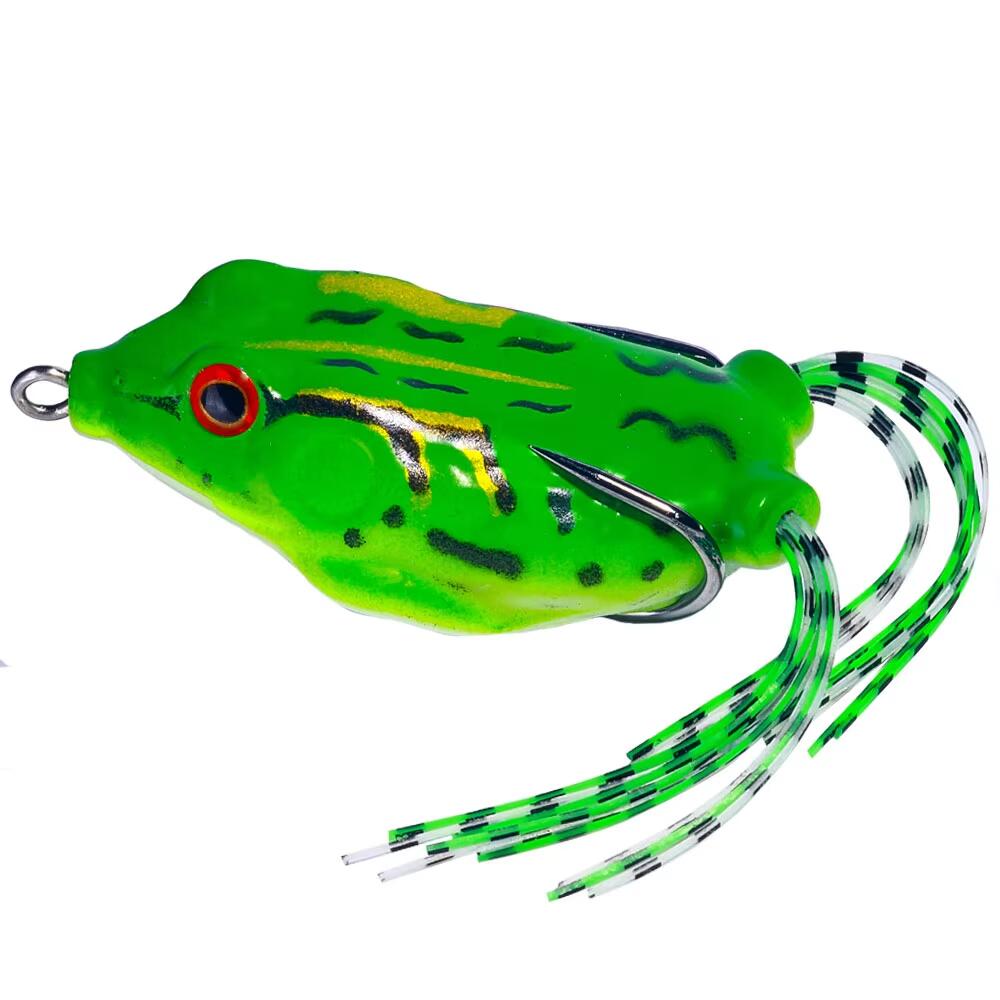 Wholesale 6.3cm 12.4g Artificial Soft Baits Topwater Frog Fishing Lures with Skirts