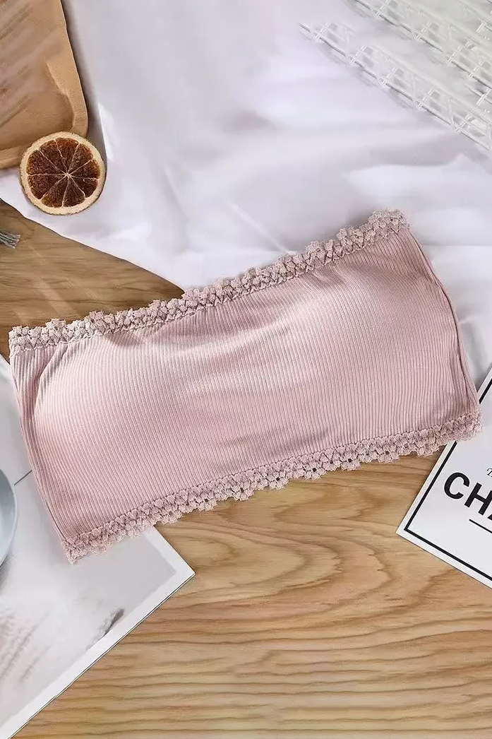 Strapless Lingerie For Women Tube Top Underwear Soild Color Seamless Invisible Bralette Sexy Solid Color Bras Crop Top Women