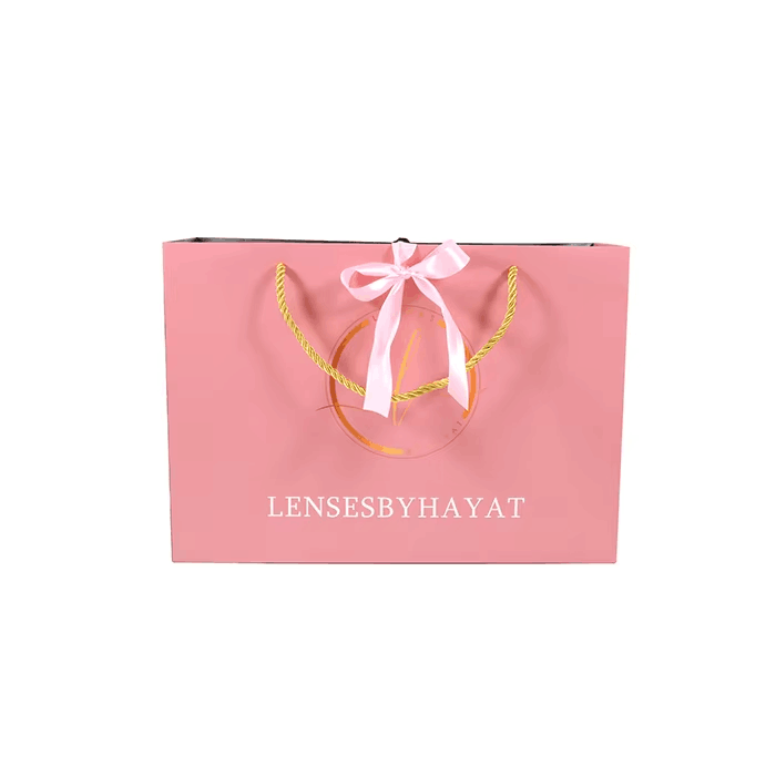 Luxury Ribbon Handle Boutique Shopping Packaging Customized Printed Euro Paper Gift Bags With Logo