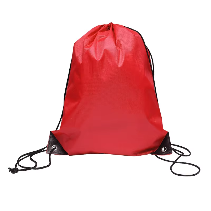 Draw String Sports Bags Gym Cinch Sack Nylon String Backpack Plain Sport Bag Drawstring Party