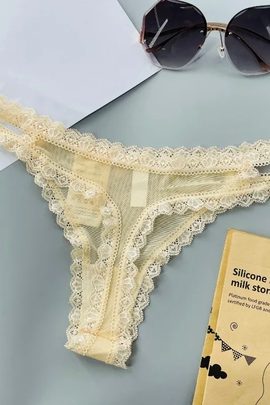 Lace Sexy Mesh Transparent Thong Women Panties Underwear Women Seamless G-String Female Underpants Intimates Lingerie