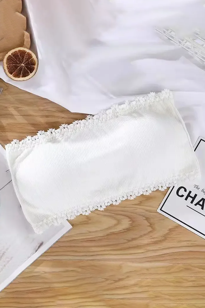 Strapless Lingerie For Women Tube Top Underwear Soild Color Seamless Invisible Bralette Sexy Solid Color Bras Crop Top Women