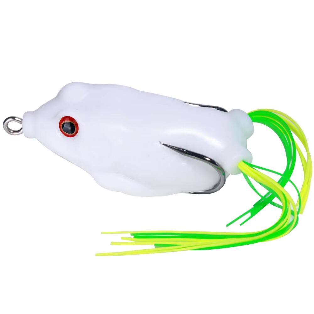 Wholesale 6.3cm 12.4g Artificial Soft Baits Topwater Frog Fishing Lures with Skirts