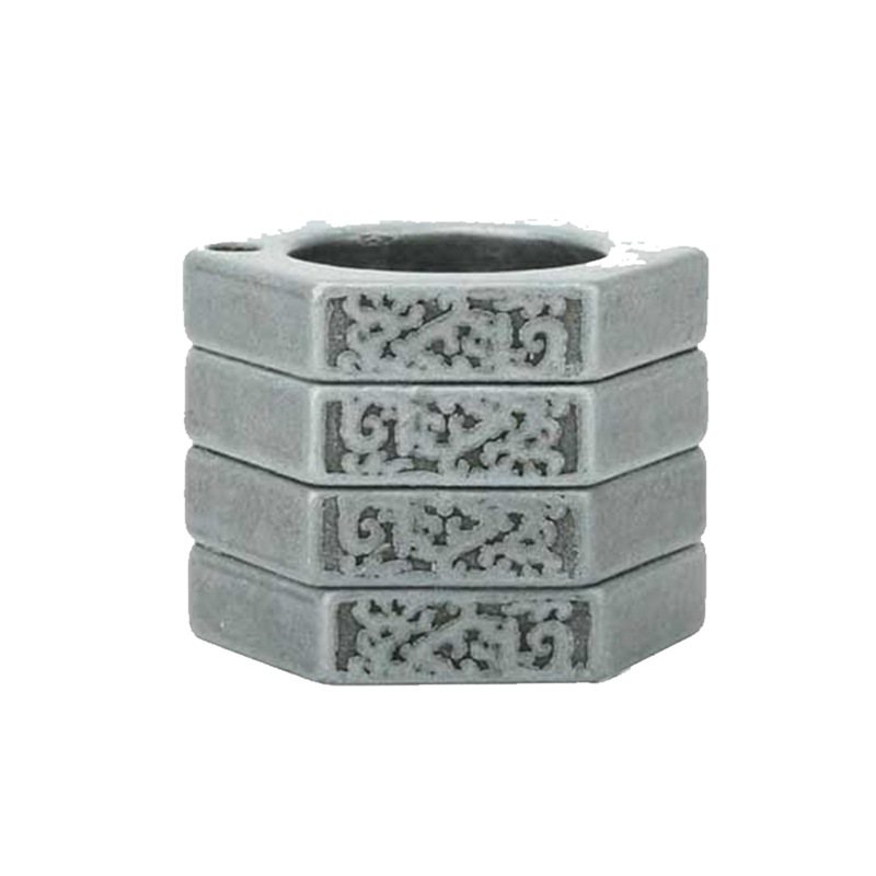 2022 New Hexagon Stone Wash Stainless Steel Folding Knucks