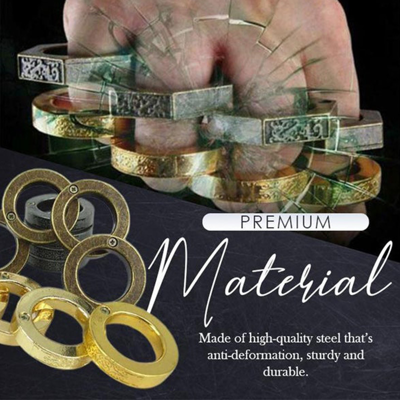 2022 New Hexagon Stone Wash Stainless Steel Folding Knucks