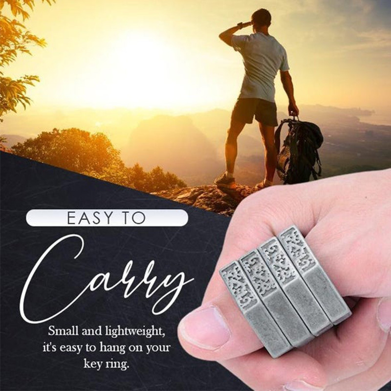 2022 New Hexagon Stone Wash Stainless Steel Folding Knucks