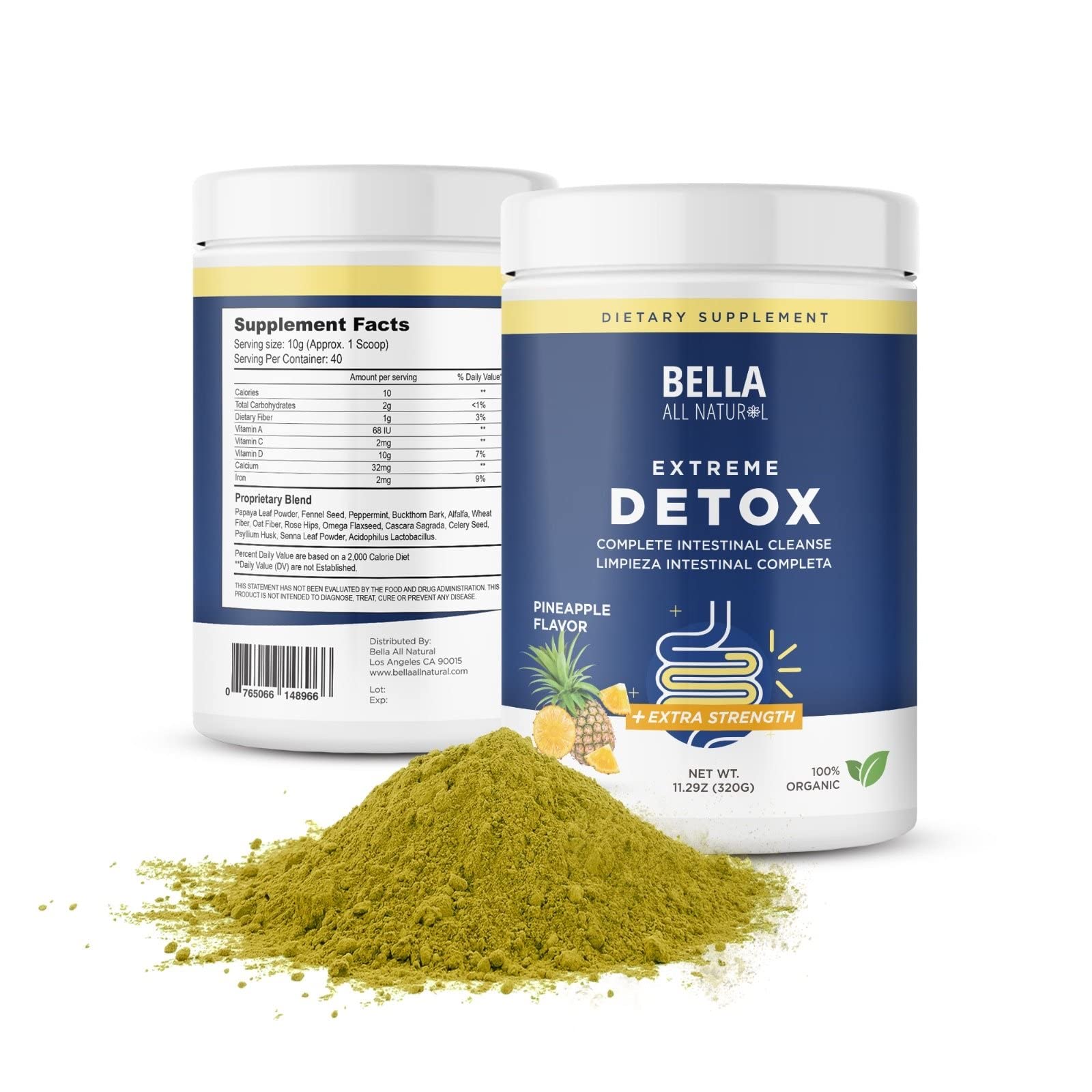 Bella All Natural Colon Cleanse – 400g Gentle Herbal Detox