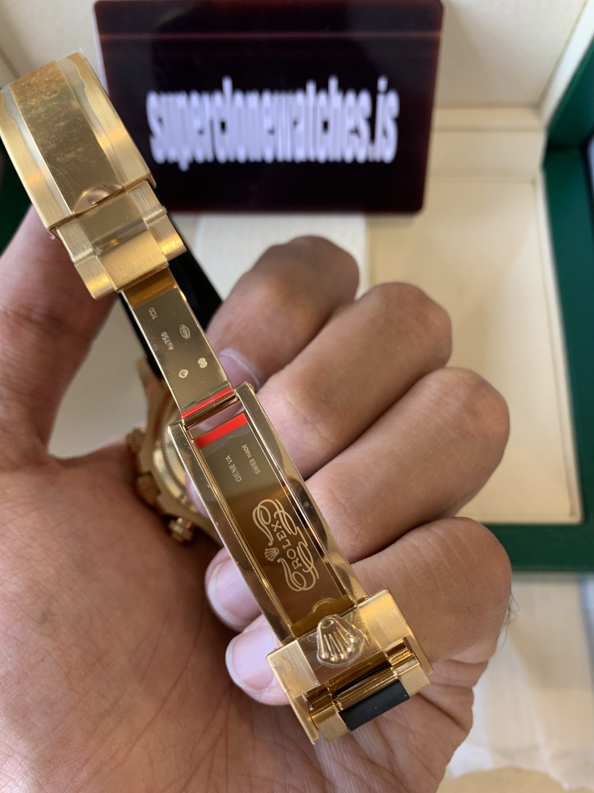 Rolex Daytona Pikachu Oysterflex Yellow Gold Replica Ref126518