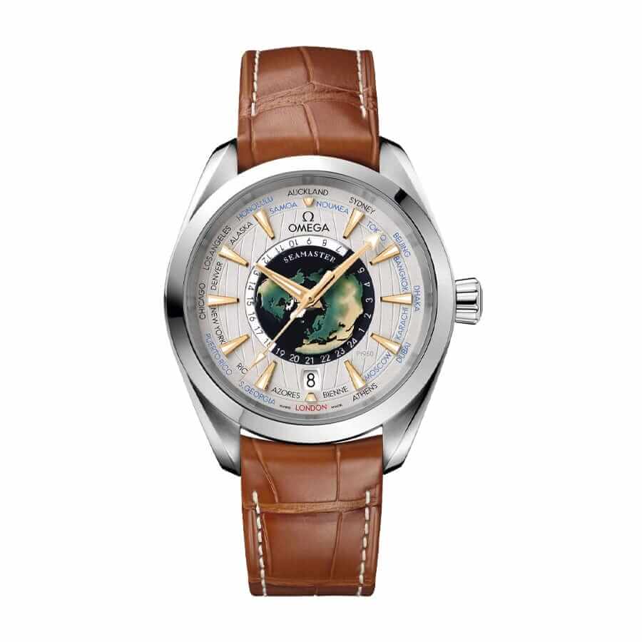 Omega Aqua Terra Co‑Axial Master Chronometer World timer Japanese Automatic Men’s Watch